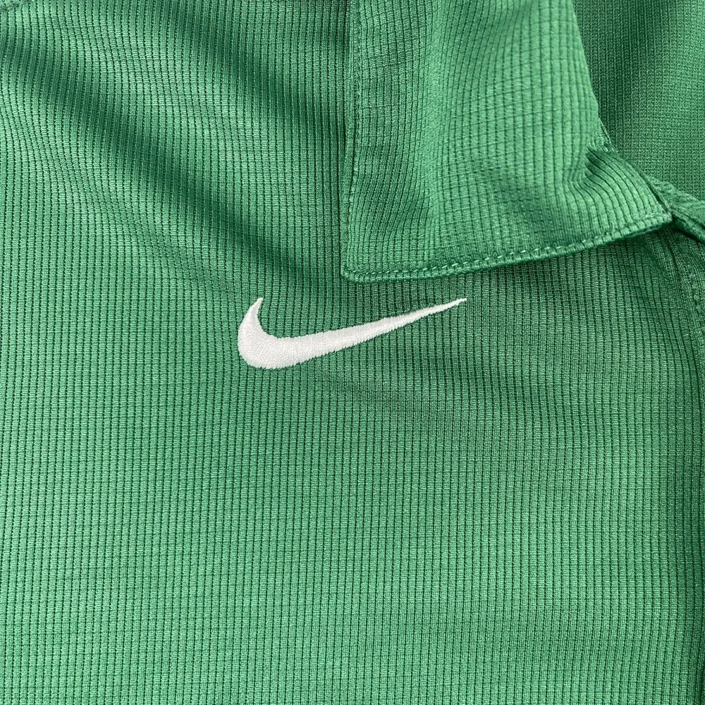 Nike Mens Small Green Polo Shirt Dri-Fit Short Sleeve‎ Performance
